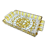 Plat serviteur  Verre coloré