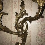 Applique 2 lampes en bronze