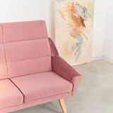 Canapé MANDAL rose, design scandinave