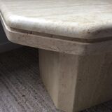 Travertine coffee table from the 70s