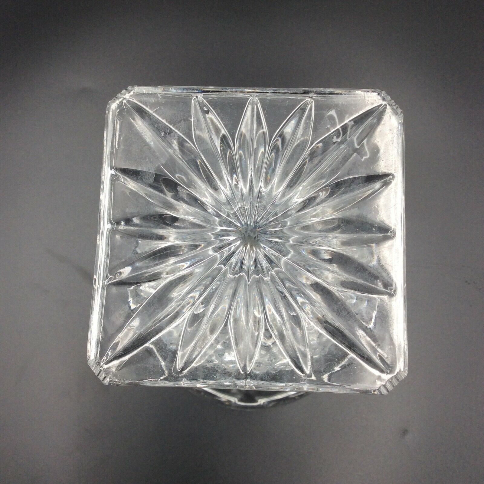 Medici Crystal Baccarat Vase? Diamond Spikes XIXth Unsigned