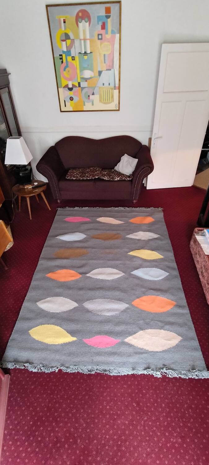 Wool cotton rug 230*160 cm