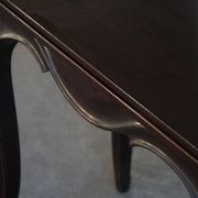 Table pliante anglaise de style Rococo Revival / Table de jeu en bois, 19ème siècle