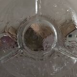 Plat compartimenté en verre, Italie 1980