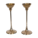 Pair of scandinavian brass candle holders 1970