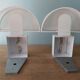 Pair of wall lamps, Olympus model, Harvey Guzzini, 70s