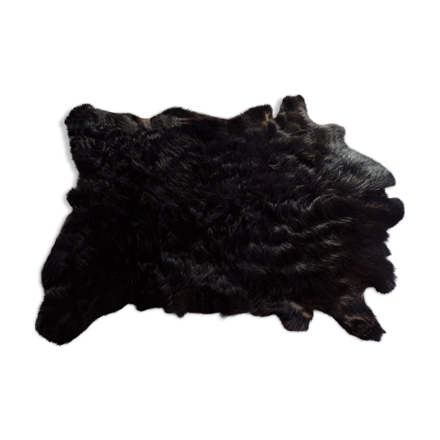 Black goat skin 90x65cm