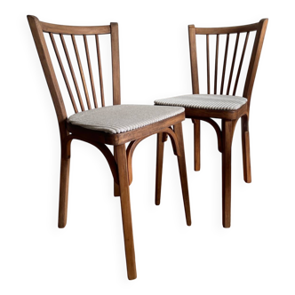 2 chaises Vintage Baumann restaurées