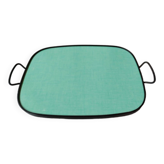Vintage green formica tray