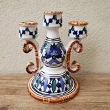 Glazed ceramic candle holder