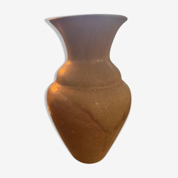 Vase en gré marron rhoda