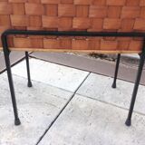 Planter on foot in braided wood 60/70s