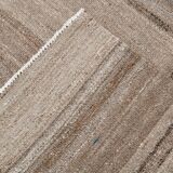 9x13 Brown Beige Large Vintage Rug, 265x399Cm