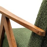 Mid Century Easy Chair Model B - 310 Var in Light Green Buckle