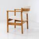 Fauteuil de Jørgen Bækmark pour FDB Møbler (Danemark, années 1960).