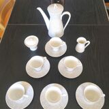 Rosenthal coffee set 2000, silk décor by Raymond Loewy and Latham design 50s