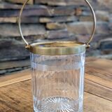 Art deco ice bucket in Baccarat crystal