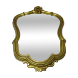 Baroque-style gold mirror 62 cm by 45 cm