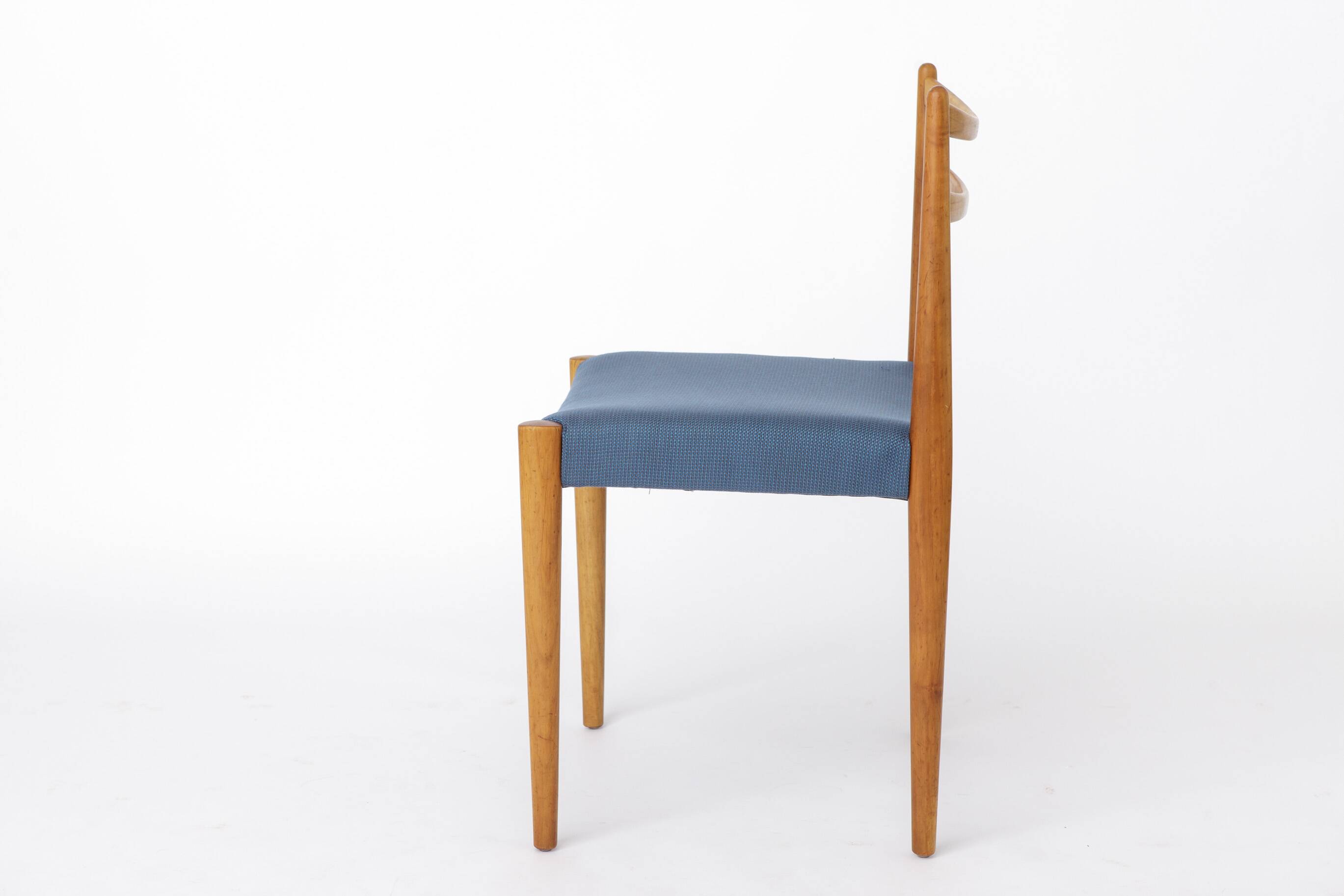 Vintage Lübke Dining Chair, Germany 1970s, Beech Wood Chair