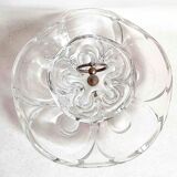 Glass paste compote 1960s Height 25 cm