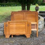 Lot of art deco style headboards and footboards