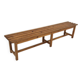 Scandinavian pine bench, Sweden, 1960
