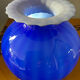 Large Murano glass spherical vase in two-tone glass paste
