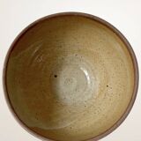 XL brown stoneware salad bowl