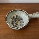 Large ceramic caquelon / saucepan from Vallauris signed MAS