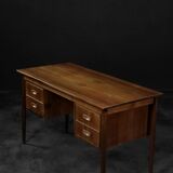 Bureau vintage classique scandinave moderne en bois de teck avec tiroirs, 1960s