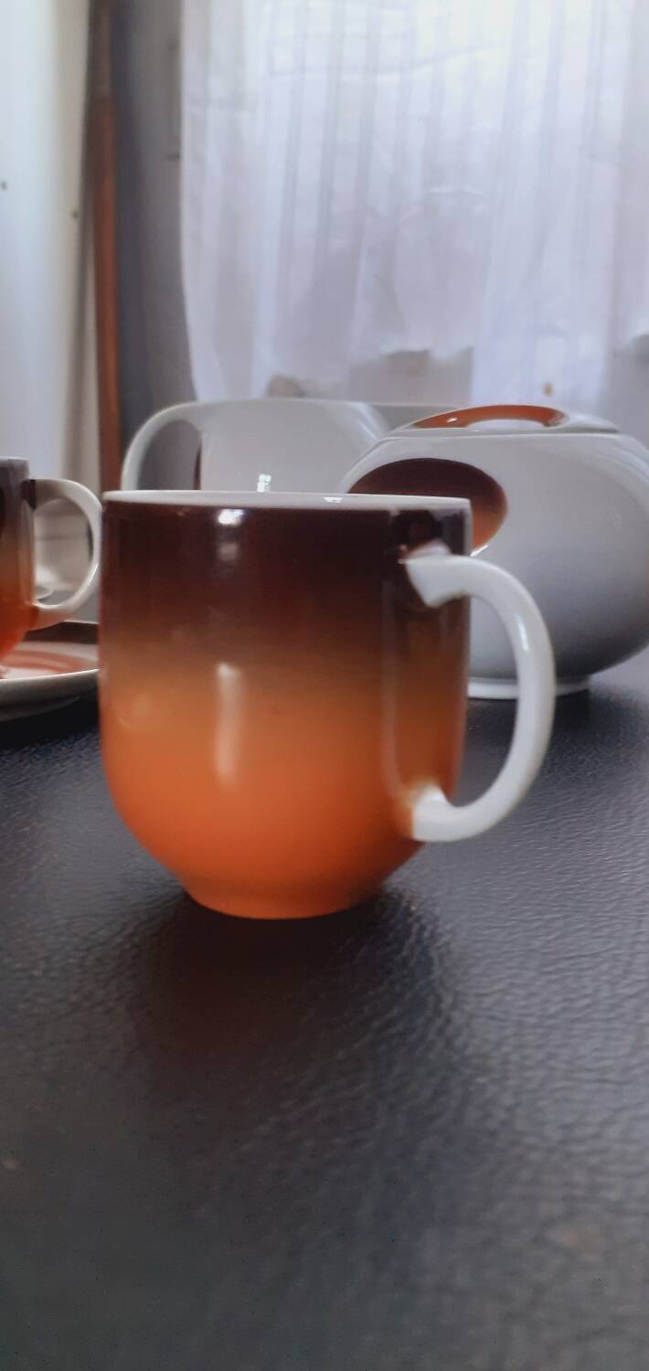 Part of a Sputnik Space Coffee Service, 70s, Manufacture Royale Lim