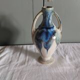 Old amphora vase in flamed glazed stoneware