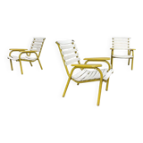 Three garden armchairs from the 1970s