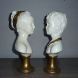 Pair of children bust