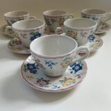 6 English cups Churchill Rosetta