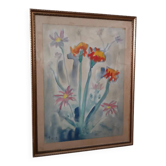 Peinture technique mixte Enzo Pregno. (Alexandrie, 1898 - Florence, 1972)
