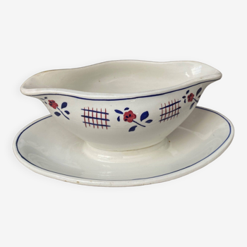 Niderviller earthenware gravy boat