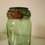 Set of demijohn and green Durfor preserves