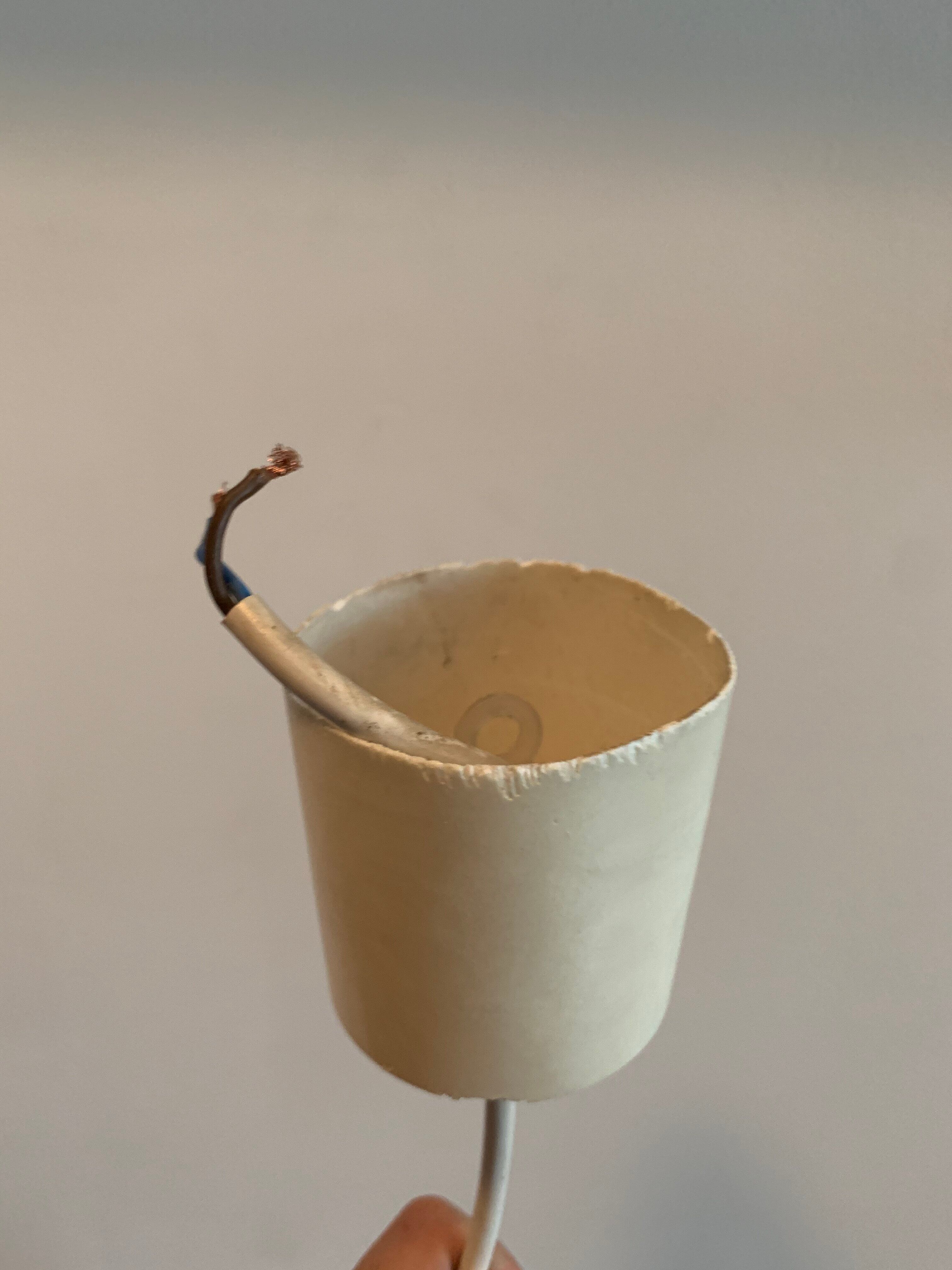 Transparent glass hanging lamp