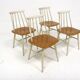 Set of 4 "Fanett" chairs in teak by Ilmari Tapiovaara, Sweden, 1960.