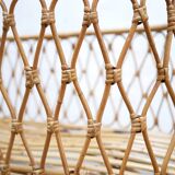 Vintage rattan cradle