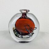 Vase verre soufflé de François Le Lonquer 1985