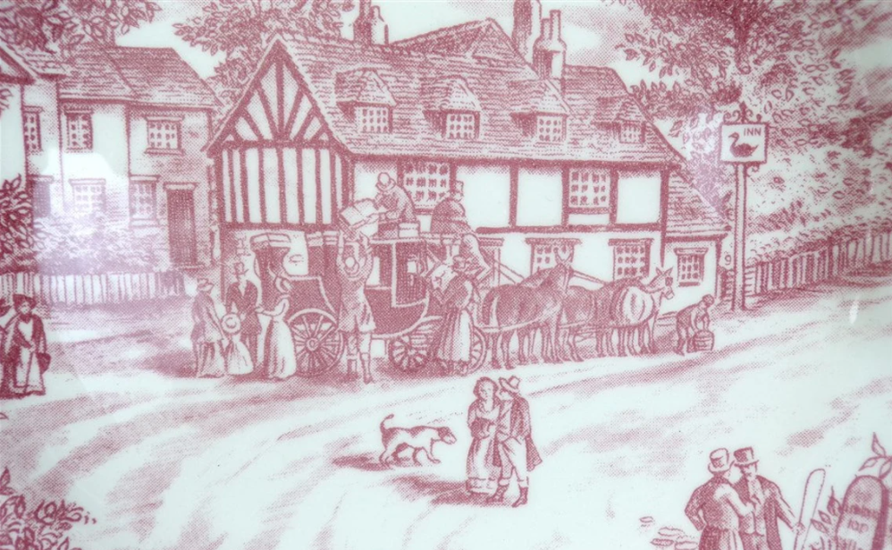 Set of 6 flat plates vintage 80s