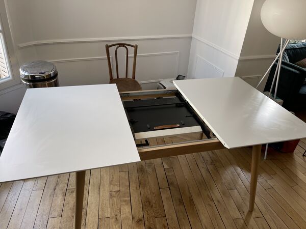 Table Bo Concept Milano Blanc Laque Mat