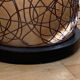 Italian floor lamp in rattan and fibreglass from the 1960s.