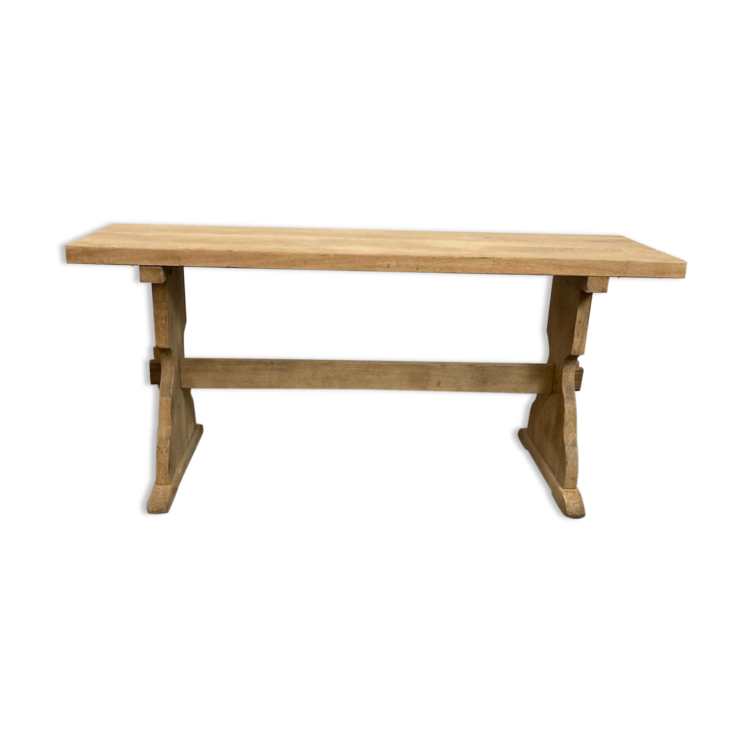 Old solid oak console