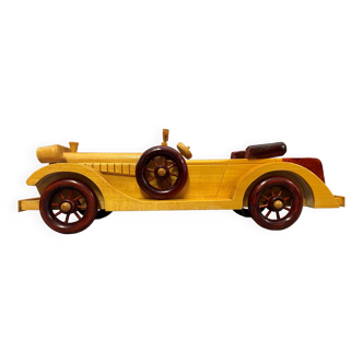 Model reproduction old car in wood bugatti citroën mercedes rolls 2