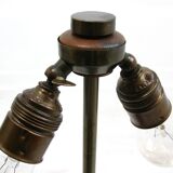 Lampe en bronze de style archaïque chinois 1940 / 1950 s
