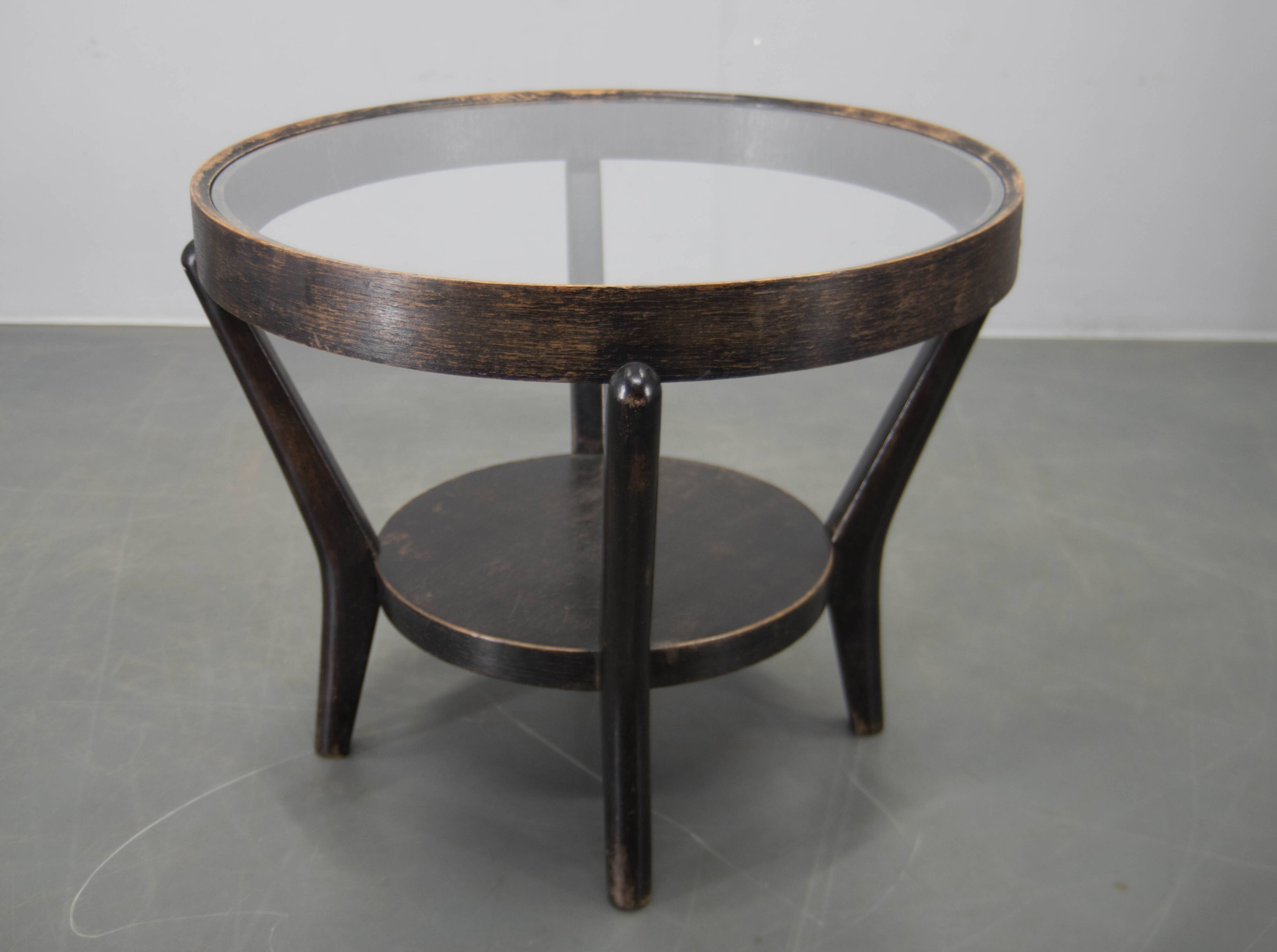 Vintage Coffee Table by Karel Koželka and Antonín Kropáček, 1940s
