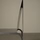 Set of six postmodernist stainless steel dining chairs from circa 1980-1990.